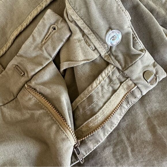 Nili Lotan Jackson Army Green Side Zip Drop Crotch Crop Pants Women’s 10 Utility - Picture 11 of 14